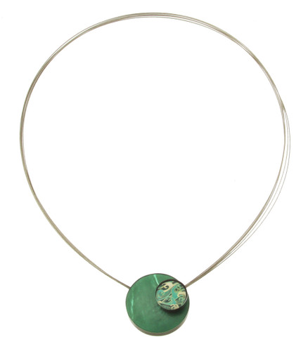 110-17 - JAPANESE WAVE FRONT MAGNETIC PENDANT - 18"