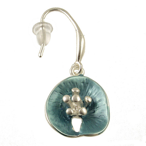 6751-2 - LILY PAD EARRING - LIGHT BLUE