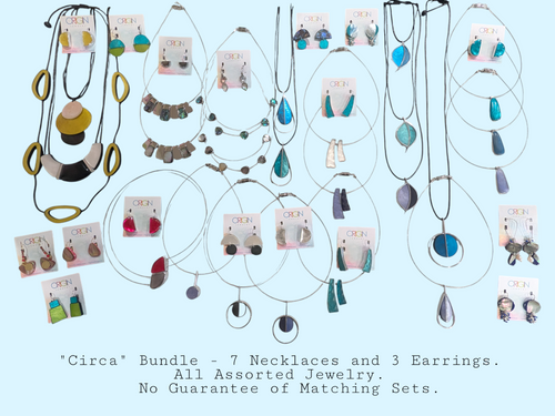 Circa Bundle includes some but not all of these styles. You will receive 10 styles in total with a prepackaged assortment. Please note that we are not able to handpick them, but they come already bundled.  