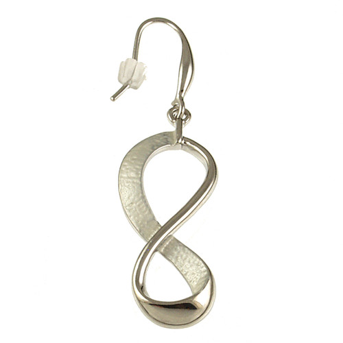 766-8 - INFINITY EARRING - WHITE