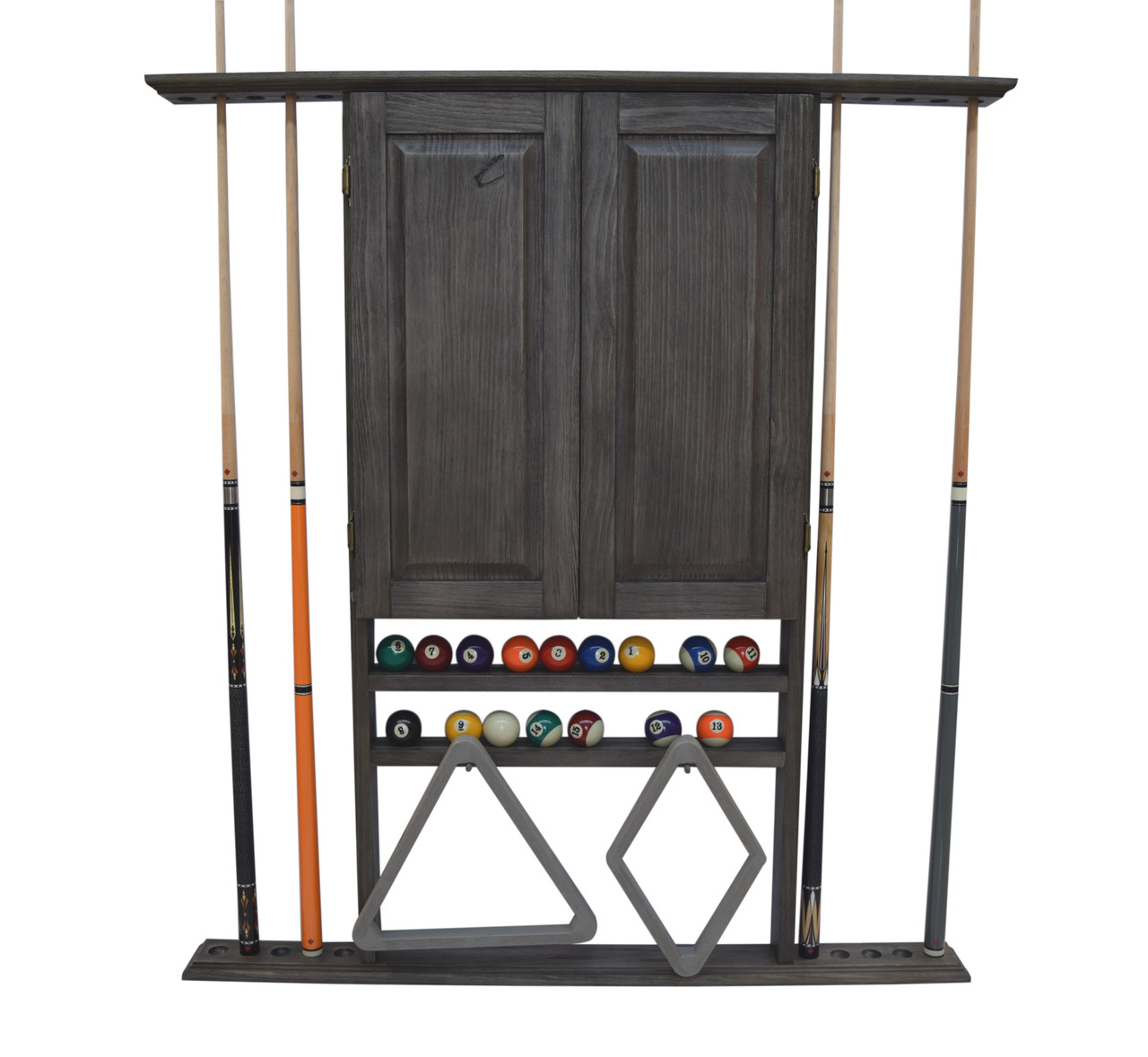 10 Cue Wall Cue Rack & Dartboard Cabinet - Prince - 056-044-P ...