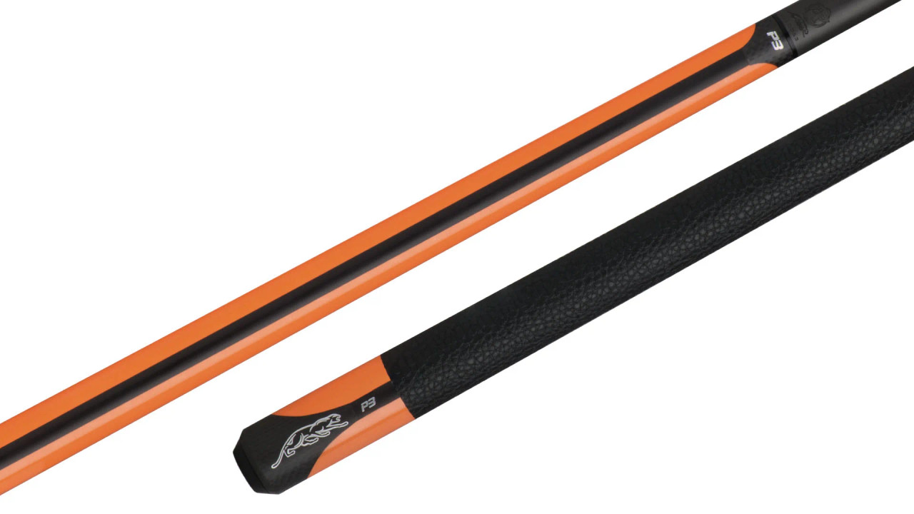 Predator P3 Flare Orange Pool Cue with Leather Luxe Wrap - P3 ORNG