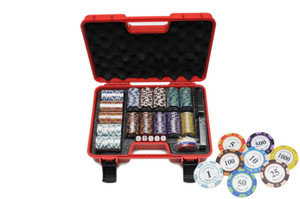 Las Vegas Poker Chip Set - 300pcs - 200-011 Las Vegas Poker Chip Set - 300pcs - 200-011