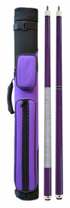 Package Deal - Purple Play & Break Jump Cues & 2x2 Case - 033-027-4-PR + NT-7 + NT-JB7 Package Deal - Purple Play & Break Jump Cues & 2x2 Case - 033-027-4-PR + NT-7 + NT-JB7