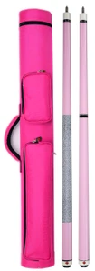 Package Deal - Pink Play & Break Jump Cues & 2x2 Macaron Case - 033-004C-PK + NT-1 + NT-JB1