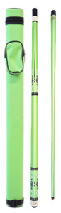 Package Deal - Green  Graphite Cue & 1x1 Macaron Case - MH-606 + 033-001C-GN Package Deal - Green  Graphite Cue & 1x1 Macaron Case - MH-606 + 033-001C-GN