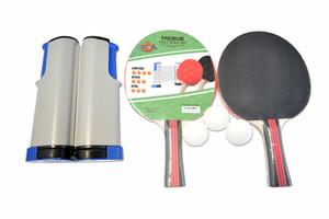Premium Table Tennis Paddles Set with Net - 075-8002