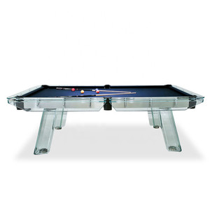 Crystal Glass Pool Table - 8FT - 002-CRYSTAL-8