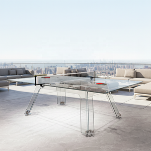 Crystal Glass Table Tennis Table - 006-CRYSTAL