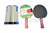 Premium Table Tennis Paddles Set with Net - 075-8002