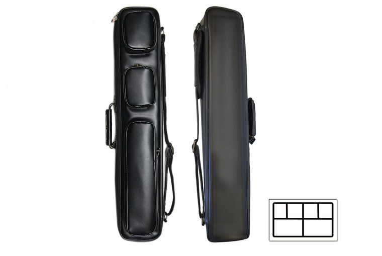 Delta Cowboy Leather 2x4 Soft Case Black - 035-515-BK