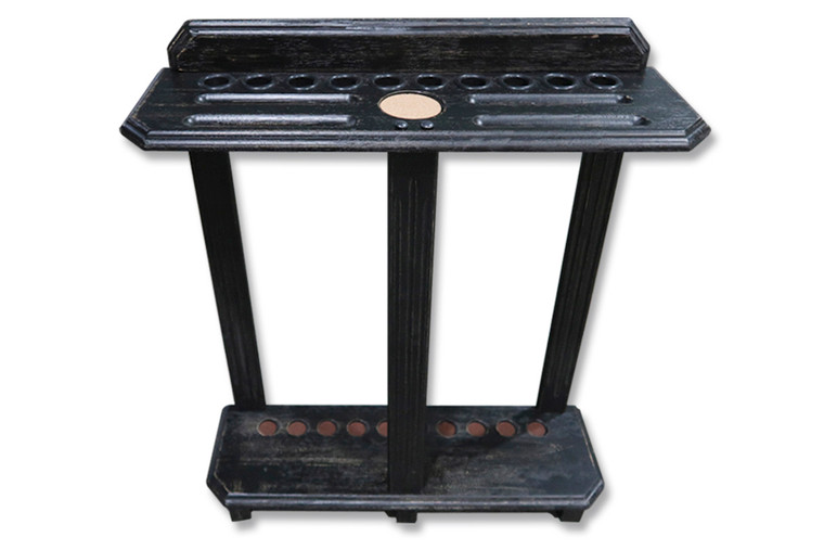 10 Cue Floor Cue Rack Rustic - Oakville - 056-038-O