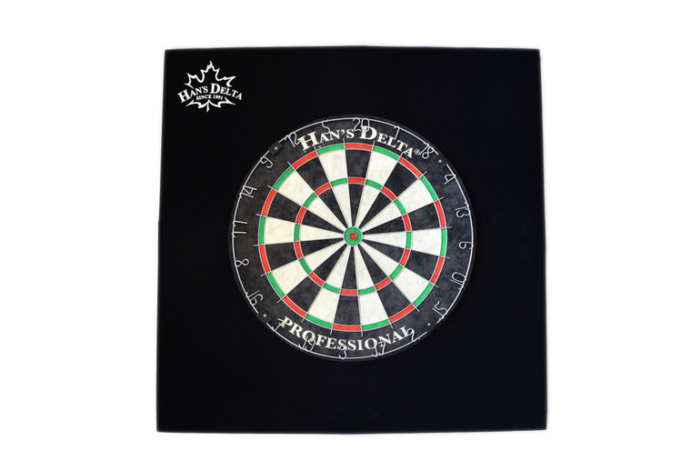 Delta Dartboard Surround 4-piece Square - Black - 100-751-BK