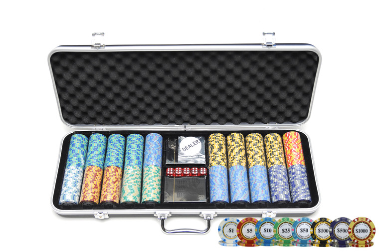 Monte Carlo Poker Chip Set - 500pcs -  200-022