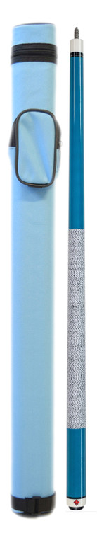 Package Deal - Sky Blue Cue & 1x1 Macaron Case - 033-001C-SB + NT-8
