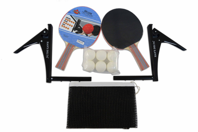 Deluxe Table Tennis Paddles Set with Net - 075-8003