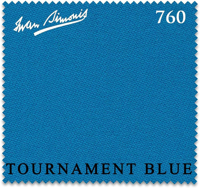 Simonis 760 Pool Table Cloth - Tournament Blue - 070-703