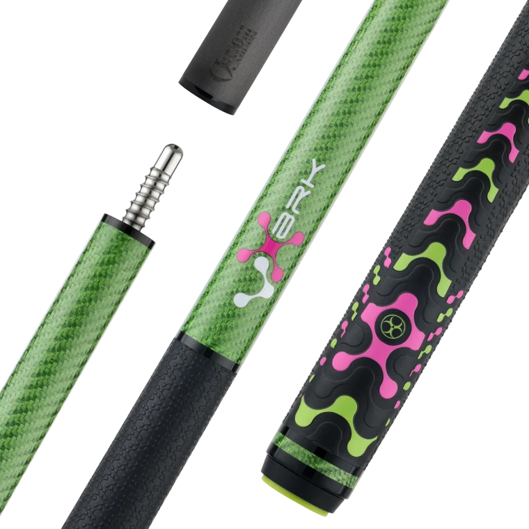 Poison VX Break Cue - POI VX01 GMR BRK GRN/PNK VXW 13