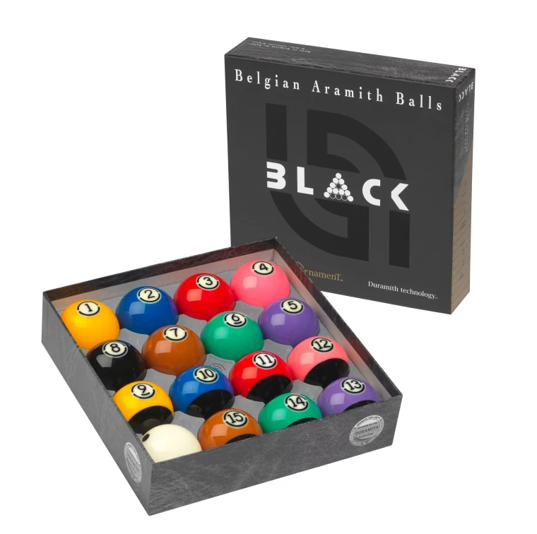 Aramith Tournament Black Billiard Ball Set - 040-106