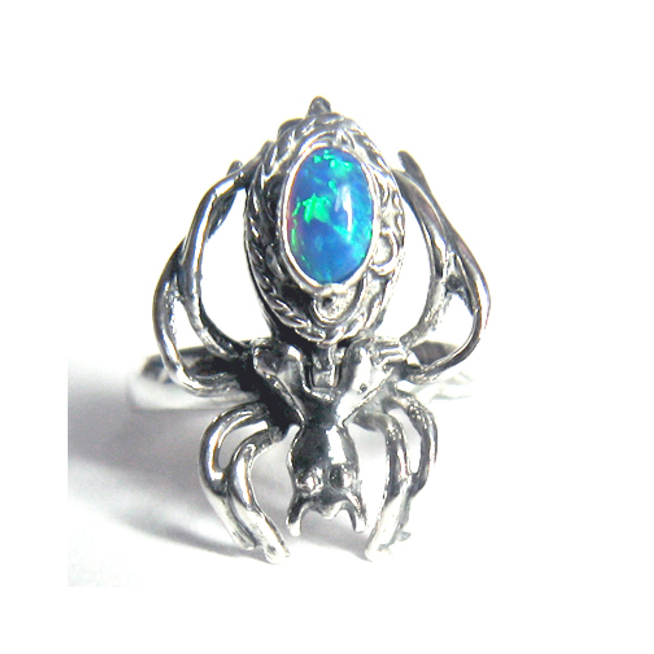 Poison Spider ring with Gemstone of your choice