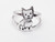 Yorshire dog ring for Ladies in Sterling Silver 925