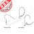 Seahorse Earrings in Sterling Silver 925 FREE sterling silver french wire or leverbacks
