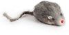 Gray Rabbit Fur Cat Toy Mouse With Squeaker - Interactive Play For Cats 6 thumbnail image