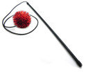 Red SparkleBall Tuff Kitty® Puff Wand