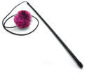 Pink  Sparkle Ball Tuff Kitty® Puff Wand Cat Toy