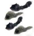4pk long hair black and gray