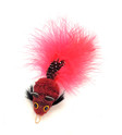 KatFly® Cat Toy Teaser - red feather tail mouse