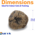 Jumbo Real Rabbit Fur Pom Pom Cat Toy