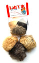 Large Rabbit Fur Pom Pom Cat Toy
