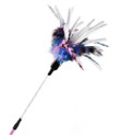 Feather  Crinkle Teaser Cat Toy Teaser Wand