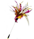 Feather  Crinkle Teaser Cat Toy Teaser Wand