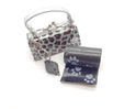 Poo Bags with Purse Dispenser - Animal Print Silver