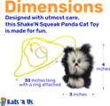 Shake'N Squeak Bouncy Panda Cat Toy