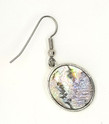back of single abalone cat earring
