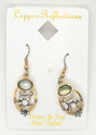 cat earrings with decorative stone
