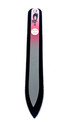 Glass Nail Files “Cat Stretching” with Swarovski crystals - Dark Pink