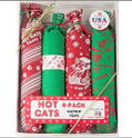 Hot Cat Catnip Sausage Toys 4 Pack Gift Box - Christmas Design