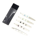 Tweezers with Swarovski crystals - Paw Prints