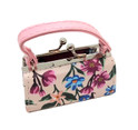 pink floral purse