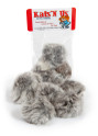 Real rabbit fur pom pom cat toy