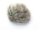 single standard Real rabbit fur pom pom toy