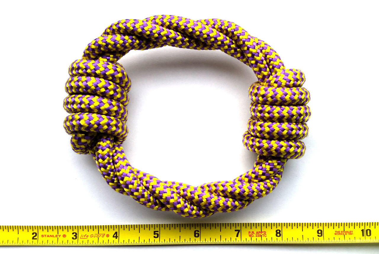 Rope Circle Ring 2 Knots Dog Puppy Toy - Kats'n Us