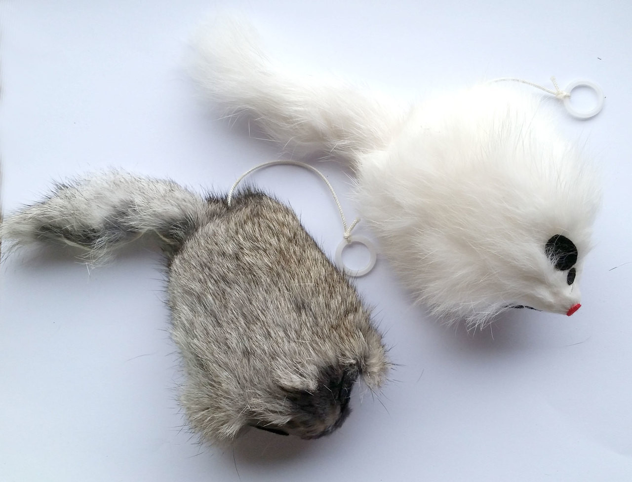 rabbit fur mice cat toys