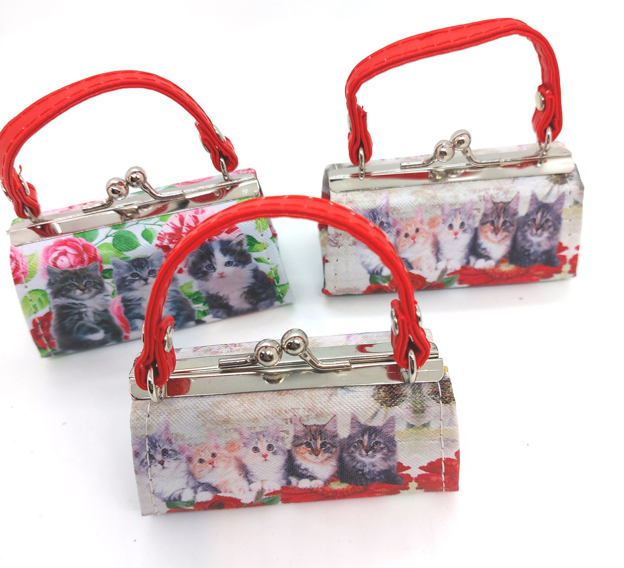 Cat Design Mini Purse Retro Lipstick Purse Cats 'n Us