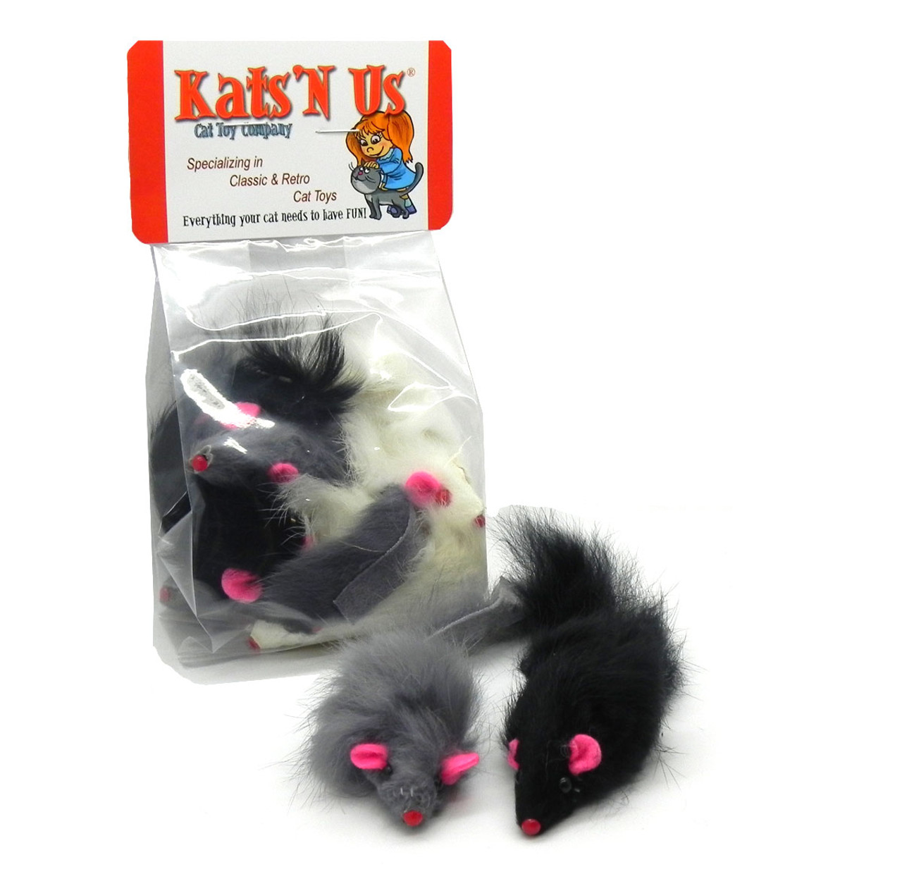 cat toys made with real fur