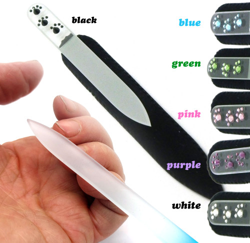 Paw print Swarovski crystal nail file